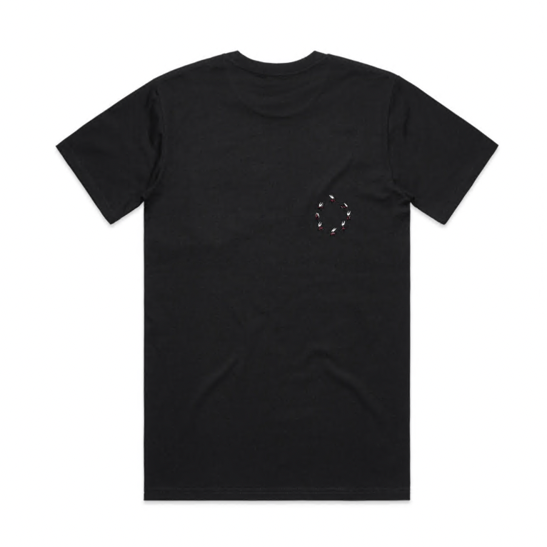 ACMI Silksong: Pocket Print Tee Black – ACMI Shop