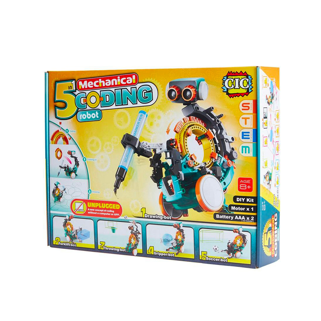 Johnco - 5 in 1 Mechanical Coding Robot