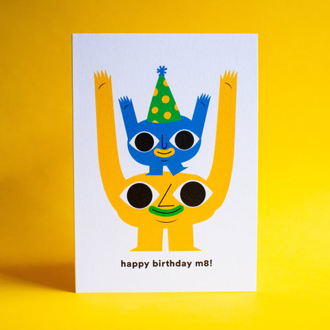 Samantha Curcio: Happy Birthday M8 Greeting Card
