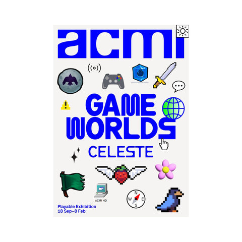 Celeste x ACMI : Game Worlds A2 Poster