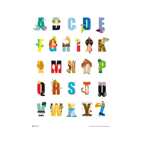 Disney Animation: Alphabet Mania Poster
