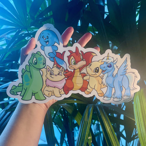 Neopets x ACMI: Nostalgic Group Sticker - Large