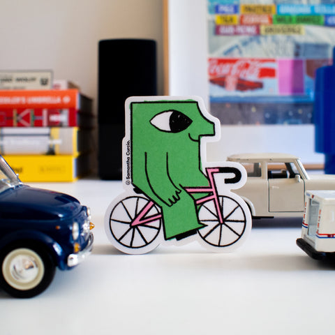Samantha Curcio: Bike Vinyl Sticker