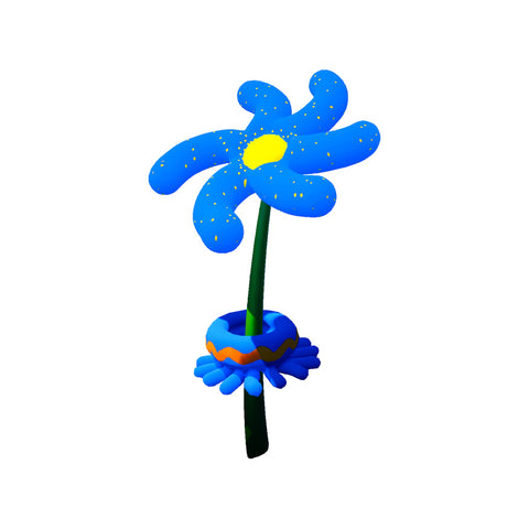 April Phillips: Kajoo Yannaga Blue Flower Vinyl Sticker