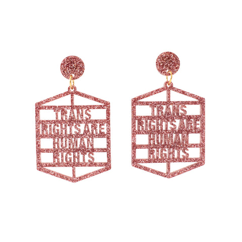 Cassie Hughes: Trans Rights Earrings