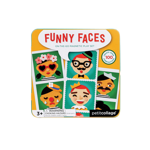 On the Go Magnetic Play Set - Funny Faces