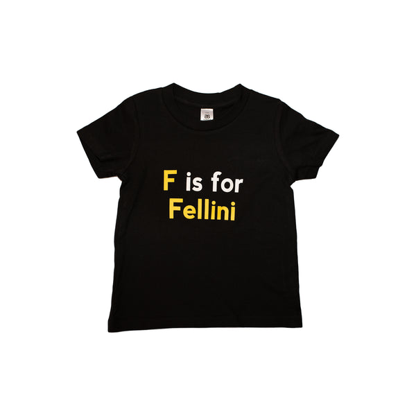ACMI x Cinephile - F Is For Fellini - Kids T-Shirt