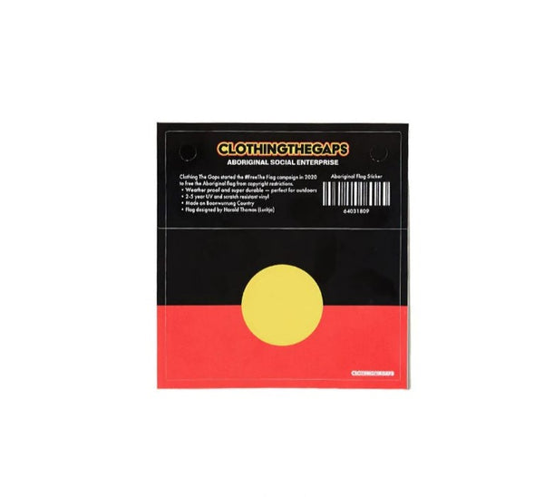 Clothing The Gaps - Aboriginal Flag Sticker