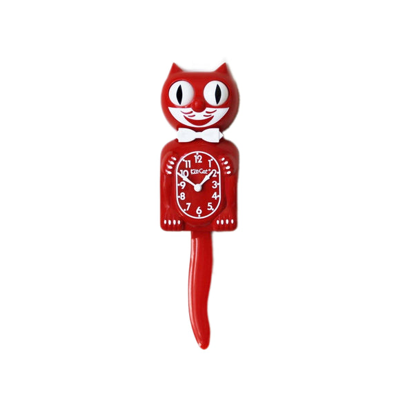 Space Cherry Red Kit-Cat Clock