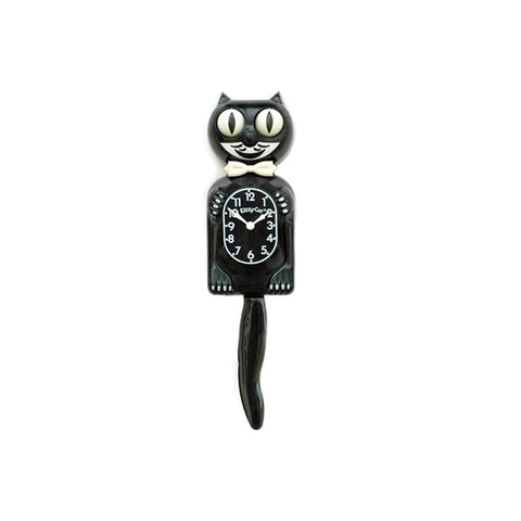 3/4 Sized Classic Black Kitty-Cat Clock