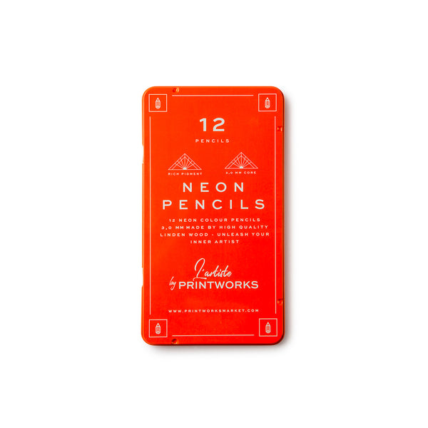 Neon Colour Pencils - Set Of 12