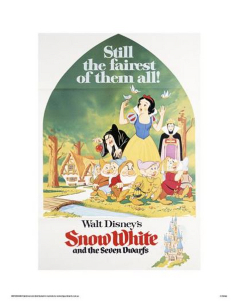 Snow White  And The Seven Dwarfs Movie Art Print - 30 x 40