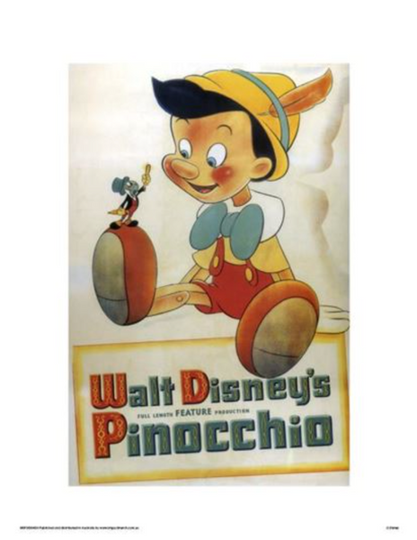 Pinocchio Movie Art Print - 30 x 40
